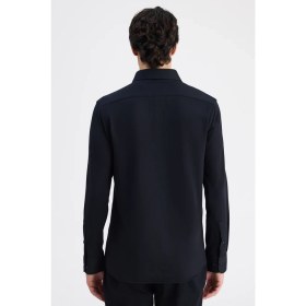 Resim D'S Damat Ds Damat Slim Fit Siyah Örme Gömlek 6HF02G801281M 