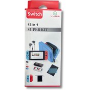 Resim YUES Switch 13 Parça Koruyucu Aksesuar Seti (SİLİKON KILIF / ÇANTA / EKRAN KORUYUCU) 