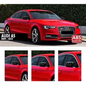 Resim Audi A5 Yarasa Ayna Kapak - Piano Black - Parlak Siyah - 2009+ 