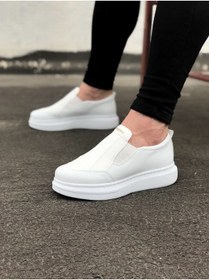 Resim Wg049 Beyaz Düz Casual Erkek Ayakkabı WG-049-BEYAZ-DÜZ 
