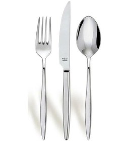 Resim Hisar Mercury 84 Parça Çelik Çatal Kaşık Bıçak Seti - Gri 