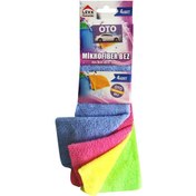 Resim Leva House Mikrofiber Oto Temizlik Bezi 4Lü Set 