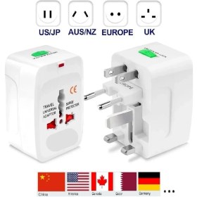 Resim Vwin 150+ Ülke Seyahat Adaptörü Priz Dönüştürücü Çevirici Universal Abd Ing Çin Japon S. Arabistan 