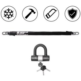 Resim Gp Kompozit Universal 2 Mt 13 Mm Kesilmez Motosiklet Zinciri Ve Kilidi 