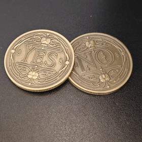 Resim 1 Adet Bronz YES ve NO Yenilikçi Madalya Hatıra Koleksiyon Parası 