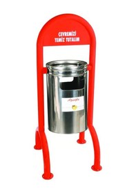 Resim Fkn Dört Ayaklı Dış Mekan Çöp Kovası - Paslanmaz Kovalı Diğer 