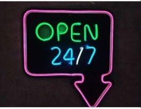 Resim Open 7/24 Açık Neon Led Tabela Neon Yazı 