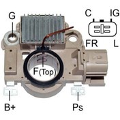 Resim Mobiletron 12v Kömürlü Konjektör (4 Fiş Soketli ) (C-IG-FR-L) Honda Cıvıc 