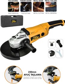 Resim Newstar New Star 230mm taşlama elektrikli sarı 
