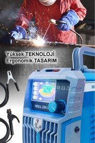 Resim Newstar Inverter Dijital Göstergeli Kaynak Makinası 250i Amper 2,5 3 Çubugu Sorunsuz Eritir 