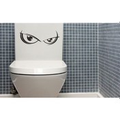 Resim Wc Klozet için Gözler Sticker Yapıştırma 