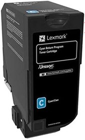 Resim Lexmark 74C50C0 3.000 Sayfa Cyan Mavi Toner CS720-725 CX725 