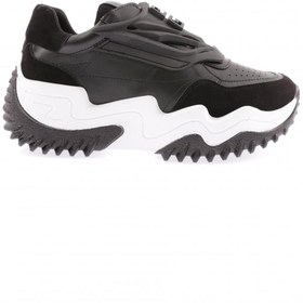 Resim Dgn Kadın Kalın Taban Lazer Detaylı Sneakers Ayakkabı Siyah 36462831 