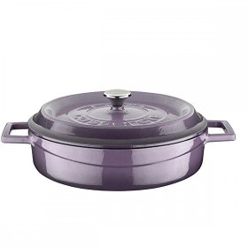 Resim Lava Trendy Serisi Döküm 24 CM Mor Çok Amaçlı Yayvan Tencere LV Y ST 24 K2 P 