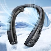 Resim 2025 Ergonomik Boyun Fanı, Geri Kısımdan Hava Üfleyen Bir Giyilebilir Fan, 2'si 1 Arada Taşınabilir Şarj Edilebilir Soğutma Boyun Fanı, Kişisel Kullanım İçin 360° Bıçaksız Soğutma Özelliklerine Sahip, Seyahat, İş ve Açık Hava Aktiviteleri İçin Uygun Hafif Tasarım. 