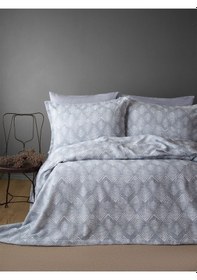 Resim Bedline Tek Yatak Örtüsü Tek Kişilik Areca Gri 170x240 Cm 