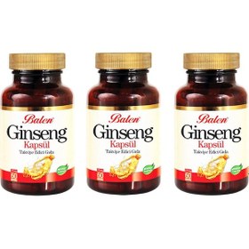 Resim Balen Kırmızı Gınseng 375 Mg 60 Kapsül 3 Adet 