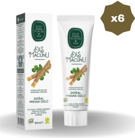 Resim Eyüp Sabri Tuncer Doğal Misvak Özlü Diş Macunu 90 Ml - 6 Adet 