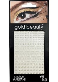 Resim Gold Beauty 244 Adet Kendinden Yapışkanlı Inci Tırnak Taşı ve Yüz Taşı Vücut Taşı-8682376125031 