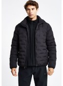 Resim Erkek Şişme Mont 25k-1072 Siyah 