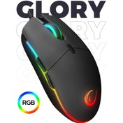 Resim Smx-R63 Glory Usb Siyah RGB Işıklı 6400Dpi Gaming Oyuncu Mouse Rampage