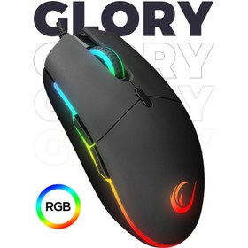 Resim Smx-R63 Glory Usb Siyah RGB Işıklı 6400Dpi Gaming Oyuncu Mouse Rampage