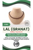 Resim OSMANLI DEĞERLİ TAŞ Sertifikalı Lal Granat Doğaltaş Kolye 6 Mm, M576 
