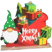 Resim Suntek Yılbaşı Çiftlik Evi Ofisi Masa Üstü Süslemeleri Parti Süslemeleri 