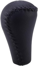 Resim 5 Hız Lether Araba Vites Konb Gaiter Shifter Topuzu Devriye Y61 Şanzıman Vites Topuzu 