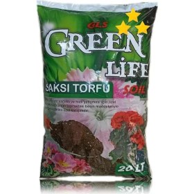 Resim Green Life Harika Bitki Toprağı Çiçek Toprağı Torf Humus Katkılı (20 lt) 