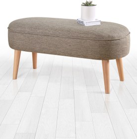 Resim Lorence Home Lednok Bench Puf - Kahve 