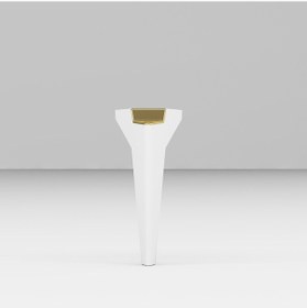 Resim Elegancee 19cm Sehpa,tv Ünitesi Mobilya Ayağı 5 Adet Beyaz-altın 