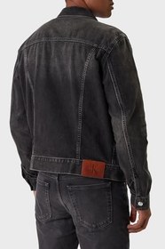 Resim Calvin Klein Pamuklu Regular Fit Klasik Yaka Kot Ceket LV04RE765G2U4 Erkek KOT CEKET LV04RE765G 2U4 