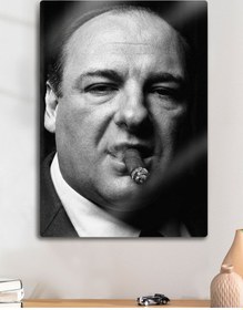 Resim 4k Parlak Baskı, Tony Soprano, The Sopranos - Metal Tablo 