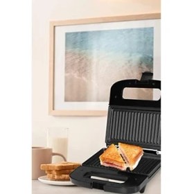 Resim 750 Watt Isınmaya Dayanıklı Mini Tost ve Izgara Makinesi 