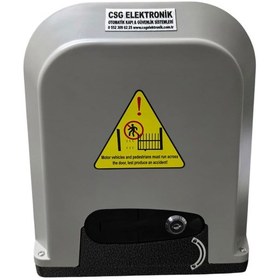 Resim Csg Elektronik 1200 Kğ Yana Kayar Otomatik Bahçe Kapı Motoru Seti 