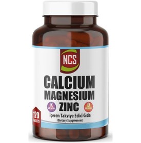 Resim Ncs Calcium Magnesium Çinko D&K Kalsiyum Magnezyum Çinko 120 Tb 