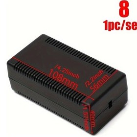 Resim Xuweiwei 1 Adet Plastik Siyah Dıy Enstrüman Kutusu Stil 8 Elektronik Proje Kutusu Sağlam Yapı 