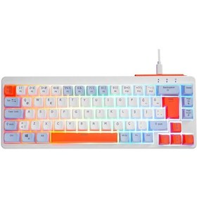 Resim Acer Emachines, Eak810, Beyaz, Usb Kablolu, Rainbow Backlight, Membran Renkli Tuşlar, Türkçe Q, 68 Tuşlu, Gaming Klavye 12934554 