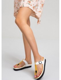 Resim Carlaverde Anatomic Kadın Parmak Arası Terlik 4551 Sarı 