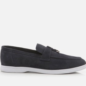 Resim LACİVERT-NAVY, , Hakiki Deri Lacivert Erkek Loafer 