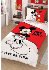 Resim Taç Lisanslı Nevresim Takımı Dısney Mıckey Çek Tek Kişilik 