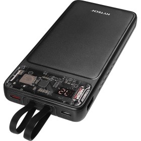 Resim Hytech H120 10000MAH HSC22.5W PD20W+QC3.0 18W Siyah LCD Şeffaf Taşınabilir Pil Şarj Cihazı Powerbank 