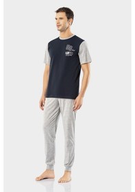 Resim Erdem Lacivert Erkek Yazlık Pijama Takımı 2023-04 Lacivert 