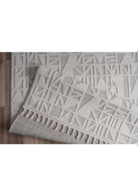 Resim Saraz Halı Bukle11883 Beyaz Yumuşak Dokulu Halı Kilim Salon Mutfak Koridor Kesme Yolluk Dokuma Makine Halısı Beyaz 