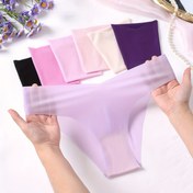 Resim 7'li Paket Kadın Hızlı Kuruyan Dikişsiz Külotlar - Düz Renk Minimalist İç Çamaşırı, Yumuşak Rahat Kalıp, 7 Renk (Siyah/Pembe/Lavanta/Beyaz Mor/Açık Mavi/Beyaz), Sadece Elde Yıkama, Günlük Kullanım İçin | Basit Tasarım | Pürüzsüz Dokulu 