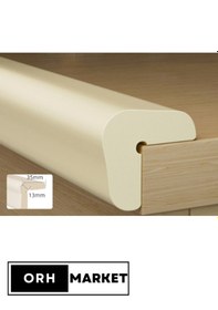 Resim Krem Kalın Kauçuk Kenar Koruyucu 2m - Bebek & Çocuk Güvenlik Bandı, Masa & Sehpa için, 3M Bantlı 