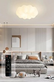 Resim LUXURY BULUT MODEL MODERN PLAFONYER AVİZE (45 CM) 