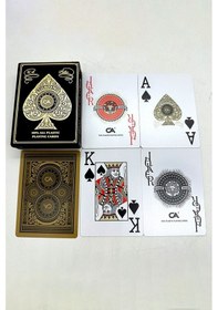 Resim Jumbo Pvc Su Geçirmez İskambil Blackjack Oyun Kağıdı Cin885sr 