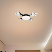 Resim Uzaktan Kumandalı LED Akıllı Tavan Fanı Işığı - E27/E26 Vidalı Taban, Ayarlanabilir Parlaklık ve 3 Hızlı Rüzgar, Yatak Odası, Oturma Odası, Çalışma Odası, Mutfak, Banyo için Modern Tasarım - Tüm Mevsimler İçin Kullanım, Oturma Odası için Tavan Fanı Işığı, İç Aydınlatma, Çağdaş Aydınlatma, Dayanıklı İnşaat 